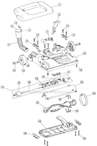 Part Location Diagram of H-39511006 Hoover Littler Picker-Black