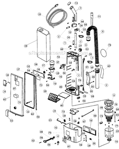 Page A Diagram and Parts List for RY5500  Royal Upright Vacuum
