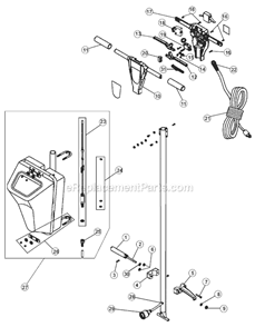 Page A Diagram and Parts List for RYC250  Royal Polisher Buffer