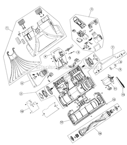 Part Location Diagram of H-660294006 Hoover Body Screw-4 X 16mm