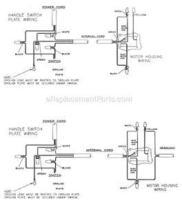 Page B Diagram and Parts List for UR38300  Royal Upright Vacuum