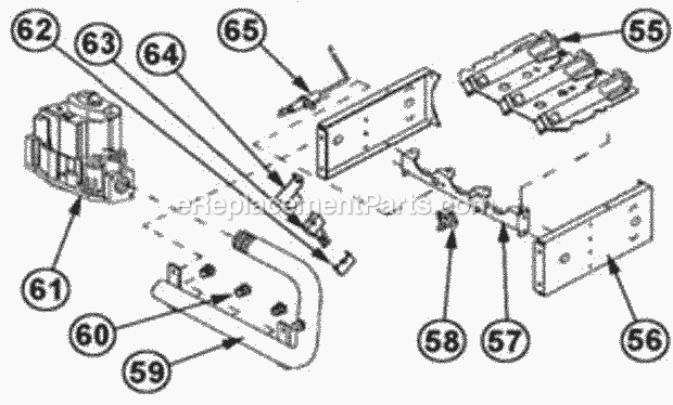 Burner Assembly Diagram and Parts List for UGTJ-10EZAJS  Ruud Furnace