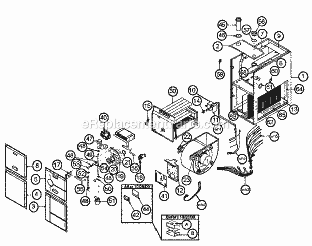 Exploded View Diagram and Parts List for UGFD-06EMCKS278  Ruud Furnace