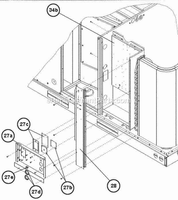Plate Disconnect And Receptacle Diagram and Parts List for RKKN-B072YM13E  Ruud Heater