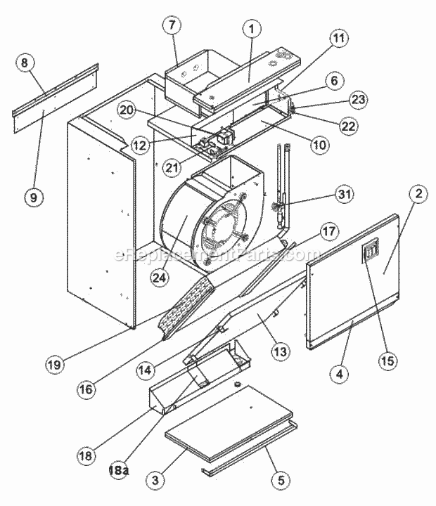 Exploded View 024 Diagram and Parts List for RHBL-FR24TJN00A  Ruud Air Conditioner