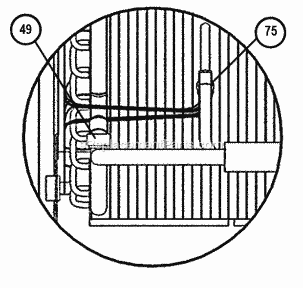 Freeze Stat Control - Txv Diagram and Parts List for RJKA-A036CK000  Ruud Heater