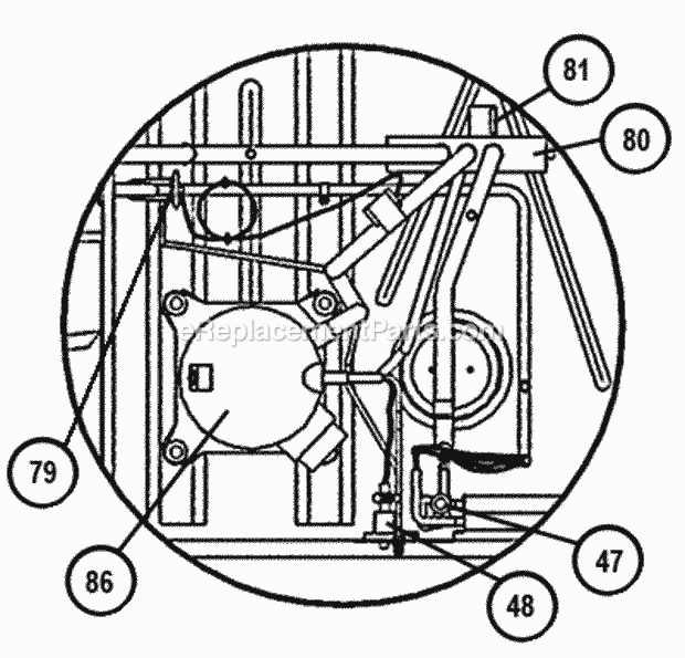 Compressor - Refrigeration Group Diagram and Parts List for RJKA-A036CK000  Ruud Heater