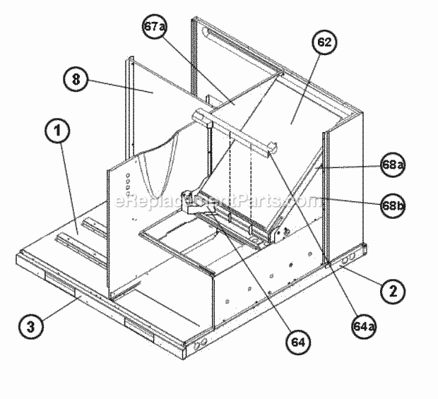 Evaporator Coil Diagram and Parts List for RGEA14036AJD081AA  Ruud Heater