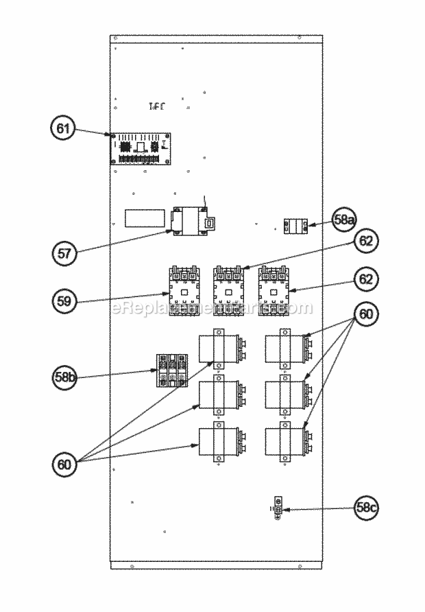 Control Box 180-300 Diagram and Parts List for RLNL-B210YM000  Ruud Air Conditioner