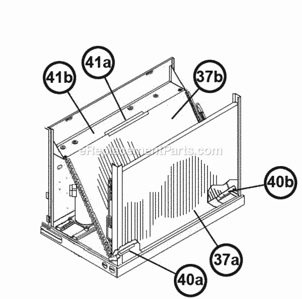 Condenser Coil Assembly 120 Diagram and Parts List for RKHL-D180CL25E  Ruud Heater