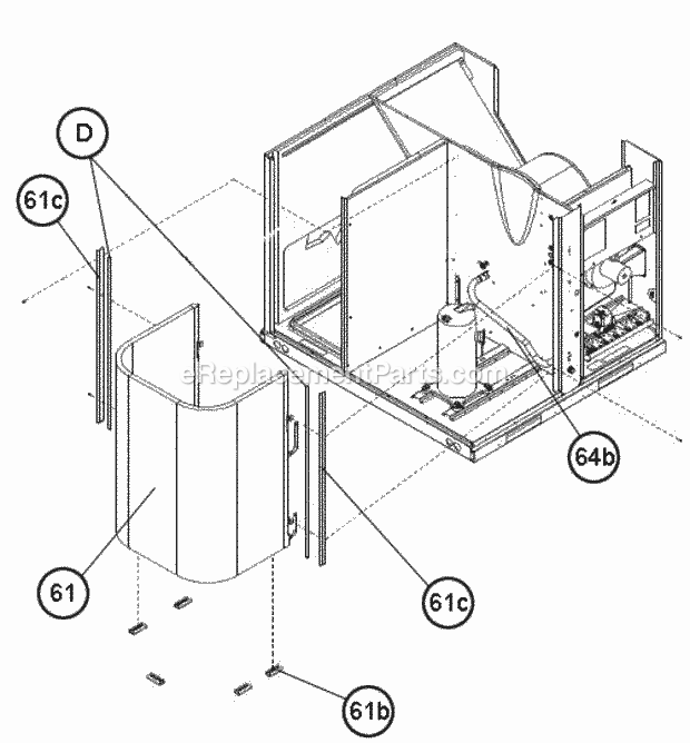 Condenser Coil 3.5 - 4 - 5 Ton Diagram and Parts List for RGEA15060AJT10XAAAJA  Ruud Heater