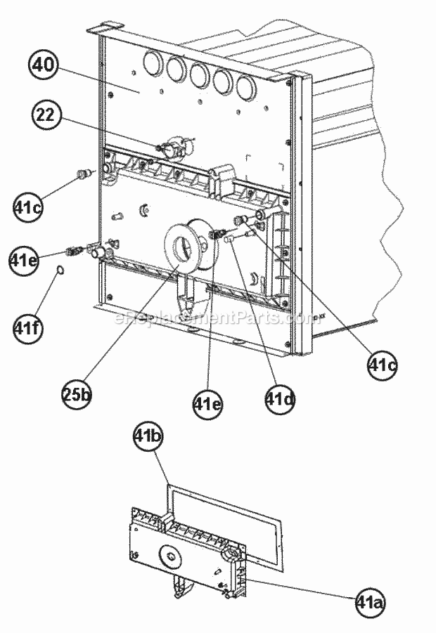Heat Exchanger - Collector Box Diagram and Parts List for R95TC1001521MSA  Ruud Furnace