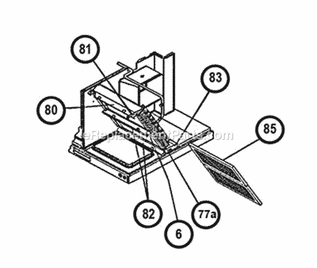 Evaporator Coil - Filter Parts 036-060 Diagram and Parts List for RKPN-C060CM13E  Ruud Heater