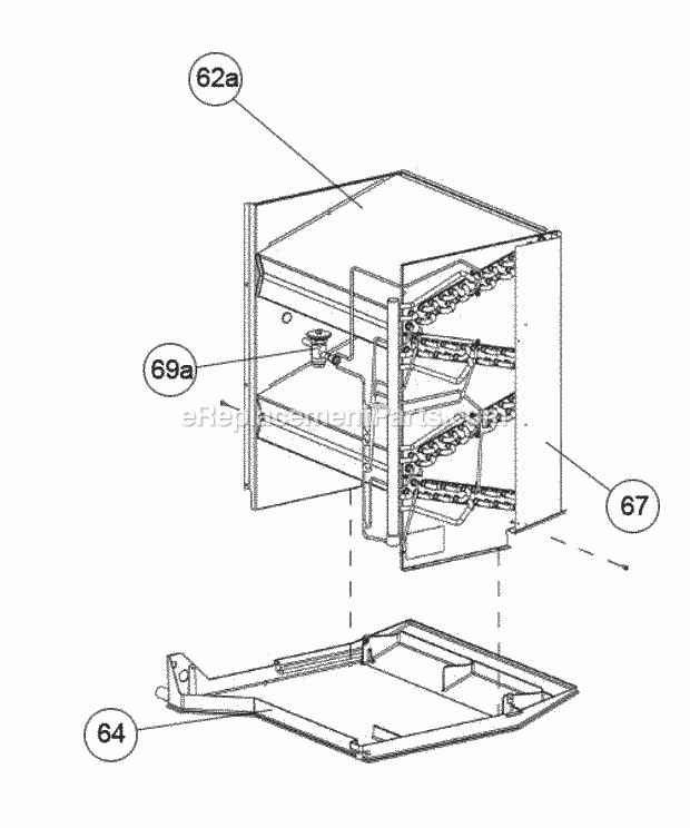 Evaporator Coil With Txv Diagram and Parts List for RQPL-B049JK000AUA  Ruud Heater