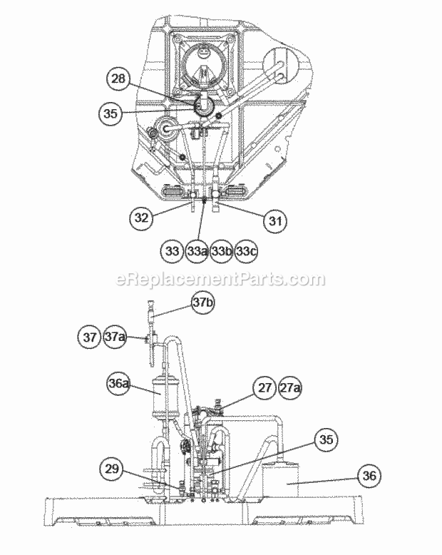Charge Compensator, B-Series Diagram and Parts List for UP2036BJVCA  Ruud Heater