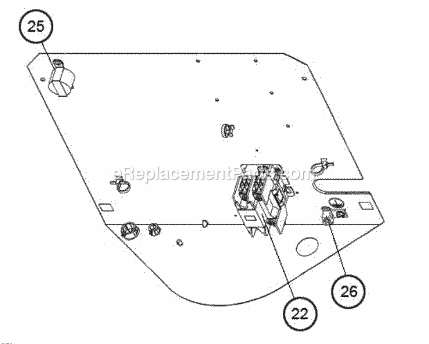 Control Box 079-091 Diagram and Parts List for RAWL-180CAZ  Ruud Air Conditioner