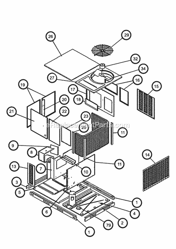 Exploded View 072 Diagram and Parts List for RLKL-B180DL000BYF  Ruud Air Conditioner