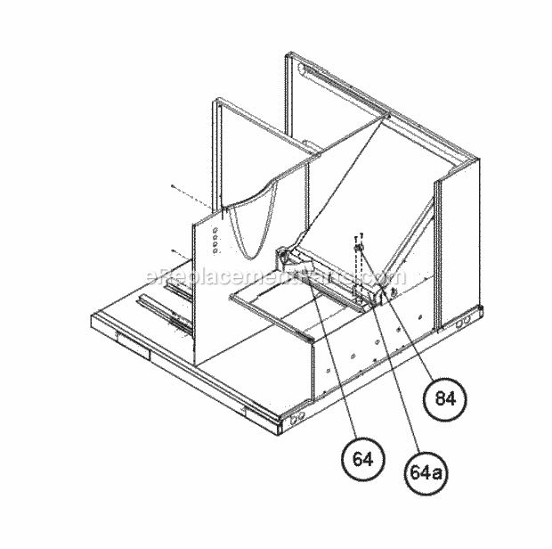 Limit Control - Blower Shelf Diagram and Parts List for RACA13042ACT000AA  Ruud Air Conditioner