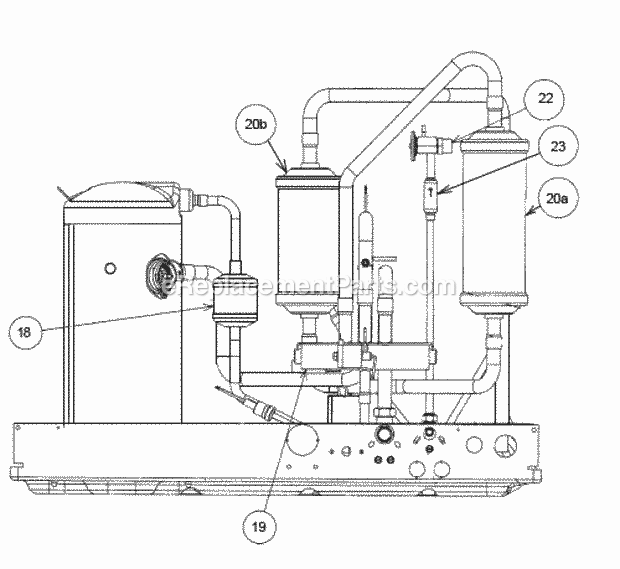 Compressor And Refrigeration Assembly (Jec 03 Diagram and Parts List for UPRL-036JECUSA  Ruud Heater