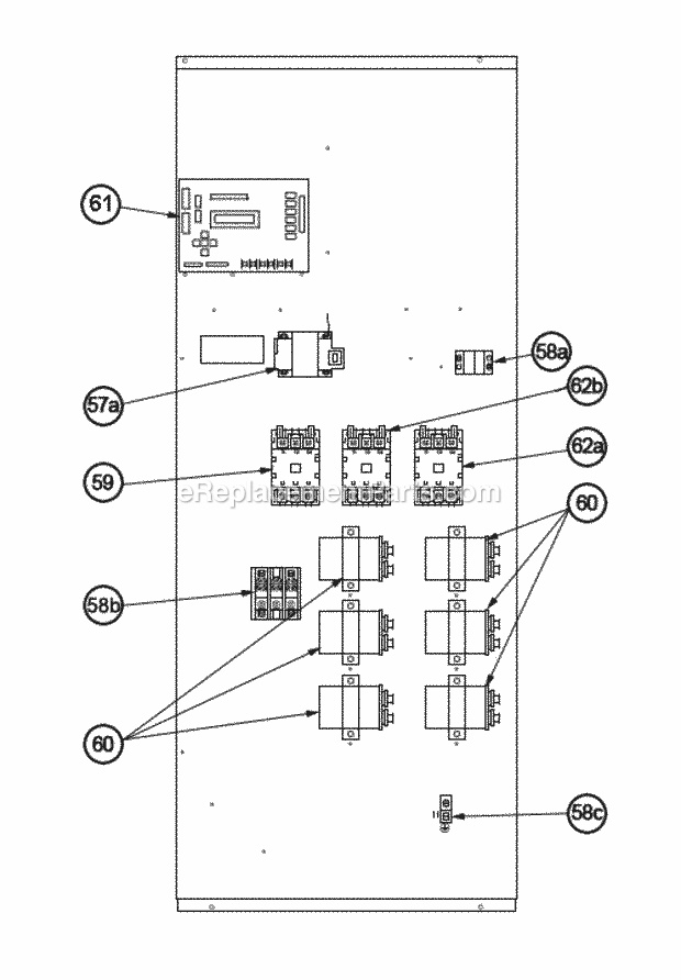Control Box 180-240 Diagram and Parts List for RLRL-C240CL000  Ruud Air Conditioner