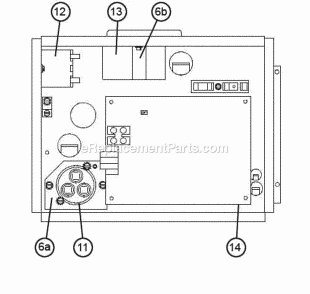 Control Box Assembly (Jez) Diagram and Parts List for UANL-031JEZ  Ruud Air Conditioner