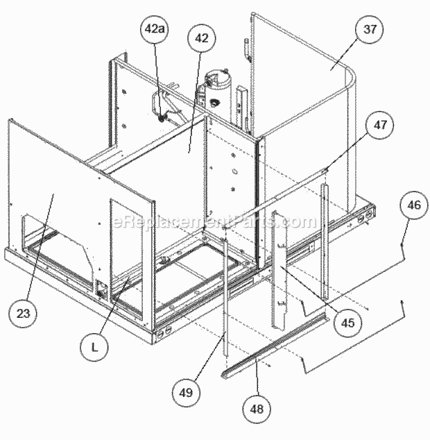 Filter Rack - Coils Diagram and Parts List for RACDZR090ACA000AABC1  Ruud Air Conditioner