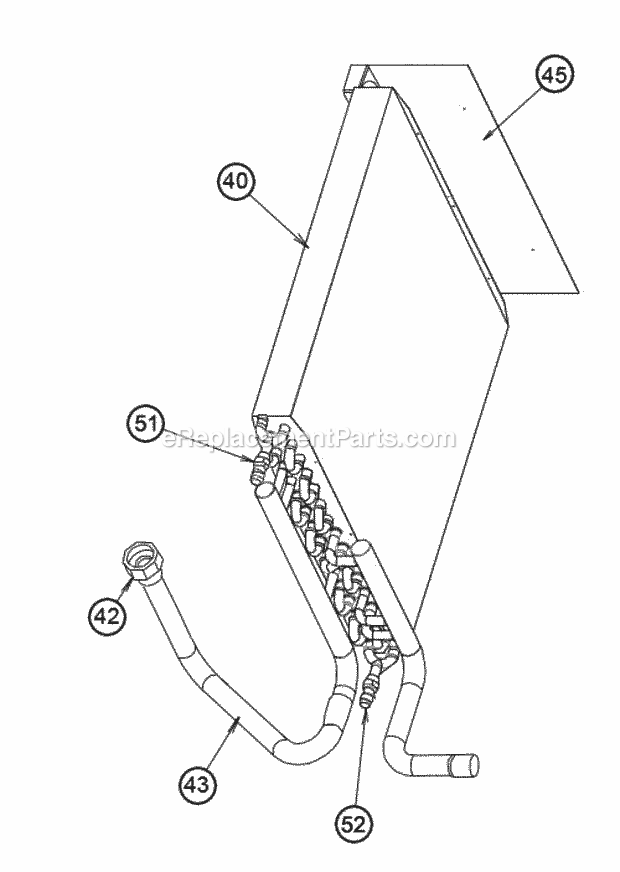 Coil Assembly 04w Diagram and Parts List for RHWB-04WMP36A414  Ruud Air Conditioner