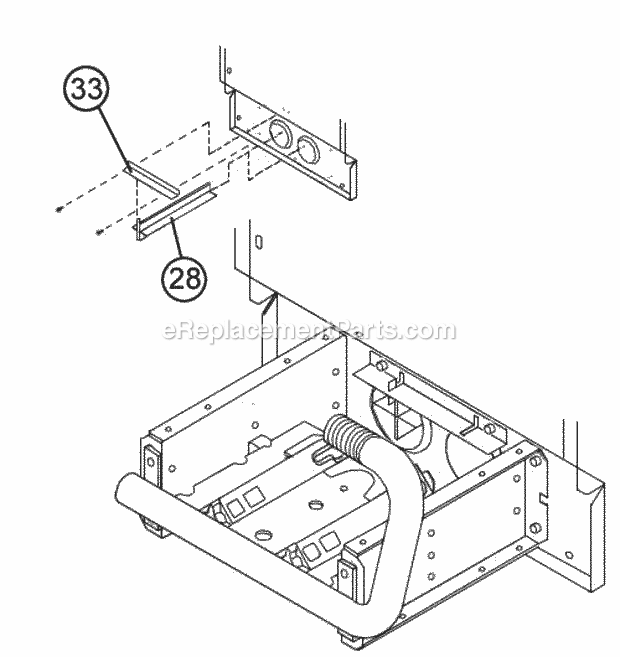 Nox Insert Assembly Diagram and Parts List for 80LJ07NBR01  Ruud Furnace