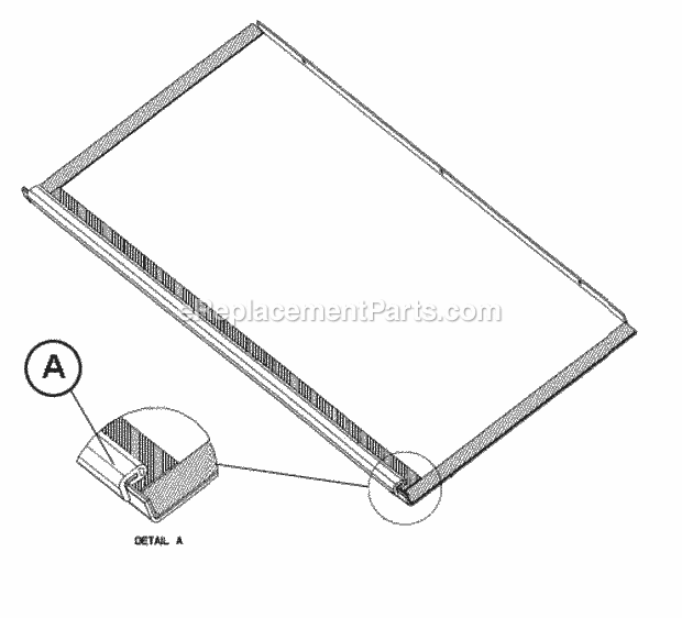 Base Pan Gasket Diagram and Parts List for RGJF-10EZCMS278  Ruud Furnace