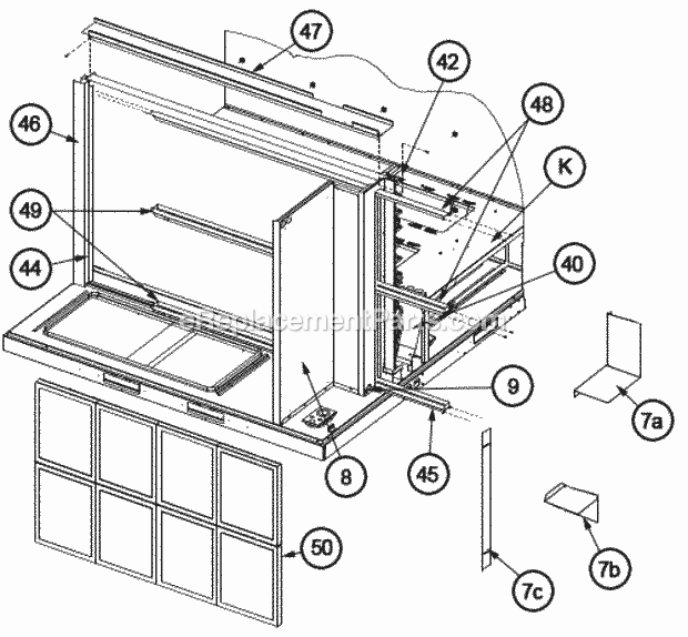 Filter Frames - Low Voltage Shields 180 Diagram and Parts List for RJNL-B180DM040ADF  Ruud Heater
