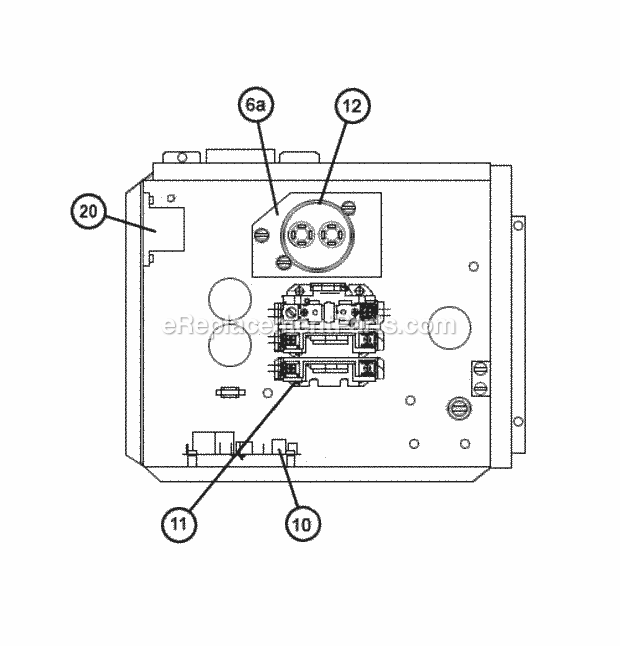 Control Box Assembly (C D Y Voltages) Diagram and Parts List for UPNE-060YAZ  Ruud Heater