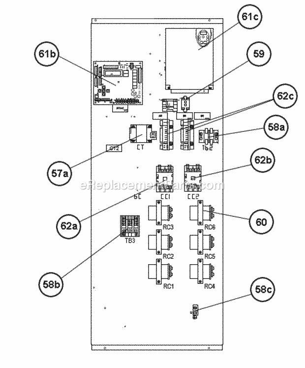 Control Box 180-300 Diagram and Parts List for RLNL-H300CS000ARH  Ruud Air Conditioner