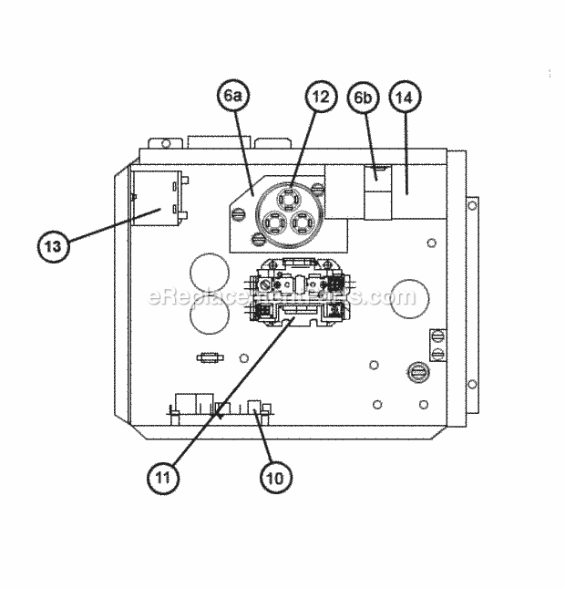 Control Box Assembly Diagram and Parts List for UPPC-030JAZ  Ruud Heater
