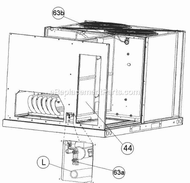New Style Drain Sensor Diagram and Parts List for RACDZR090ACA000AABC1  Ruud Air Conditioner