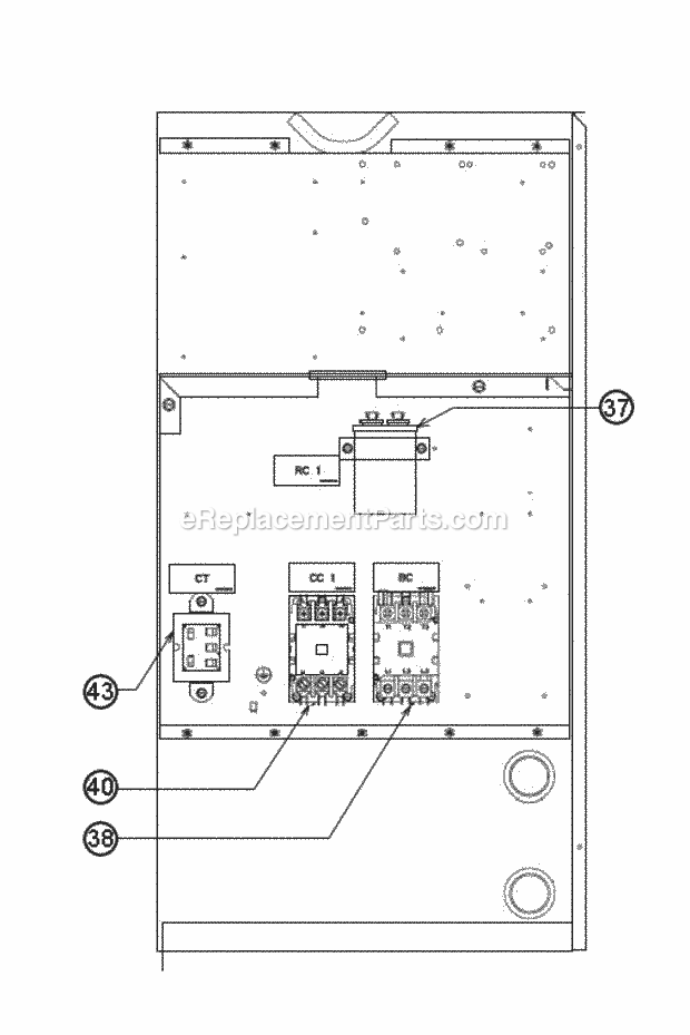 Control Box 072 Diagram and Parts List for RKKL-B072CL13EDNF  Ruud Heater
