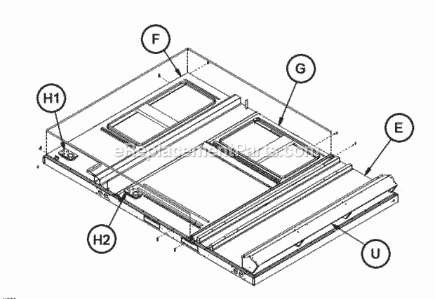 Base Pan Assembly 180 Diagram and Parts List for RJNL-B180DM040ADF  Ruud Heater