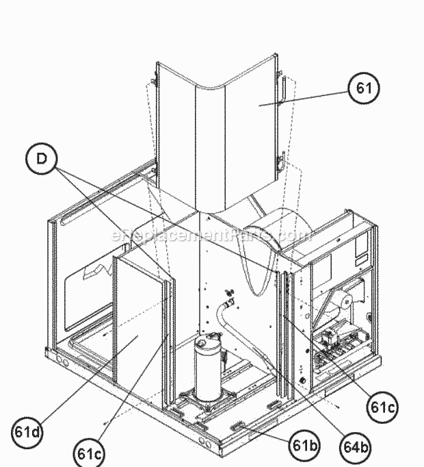 Condenser Coil 2 Ton Diagram and Parts List for RGEA14036AJD081AA  Ruud Heater
