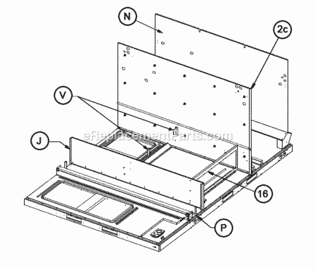 Heat Compartment 180 Diagram and Parts List for RJNL-B180DM040ADF  Ruud Heater