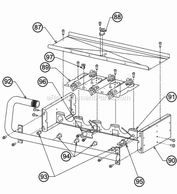 Burner Assembly (One-Piece - After Approx F37 Diagram and Parts List for RRNL-B036JK08E  Ruud Heater