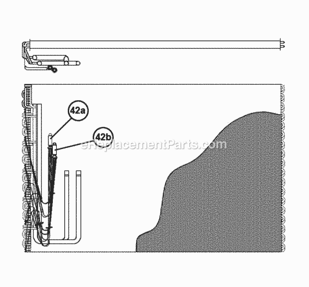 Evaporator Coil Assembly 090-120 Diagram and Parts List for RKMB-A090DL15EAC  Ruud Heater