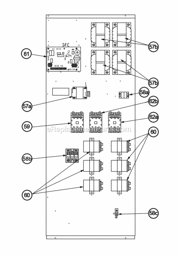 Control Box 180-300 Diagram and Parts List for RKNL-B210CL25EAHF  Ruud Heater