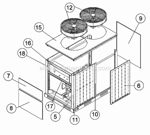 Exploded View - 120 Diagram and Parts List for RPWL-090DAZ  Ruud Heater