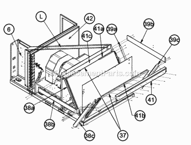 Interior - Coil 180 Diagram and Parts List for RJNL-B180DM040ADF  Ruud Heater