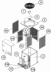 Part Location Diagram of 47-23699-05 Ruud High Pressure Control