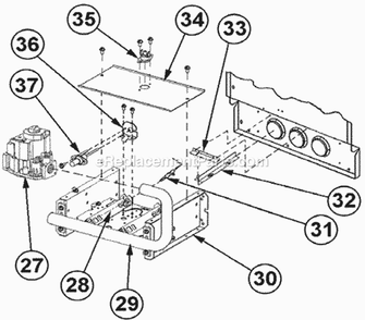 Burner Assembly Diagram and Parts List for UGPP-07NAMGR  Ruud Furnace