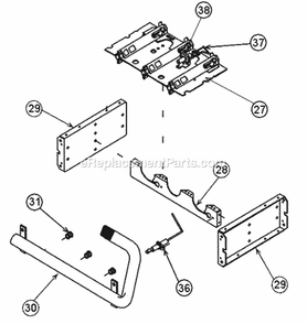 Burner Assembly Diagram and Parts List for UGPL-05EBMKA  Ruud Furnace