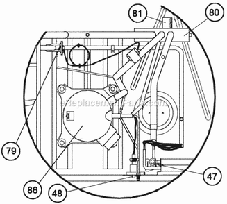 Compressor - Refrigerator Group 036-072 Diagram and Parts List for RJNL-C072CM000CZH  Ruud Heater