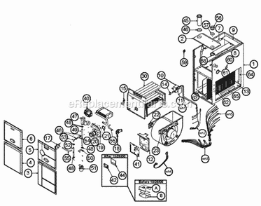 Exploded View Diagram and Parts List for UGFD-06EMCKS278  Ruud Furnace