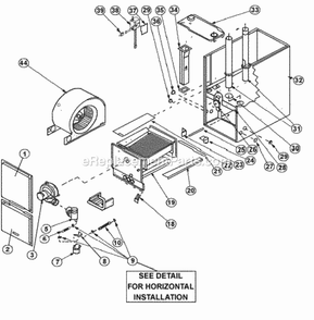 Exploded View Diagram and Parts List for UGTA-10EZAJSZ85  Ruud Furnace