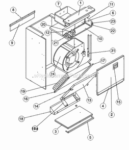Exploded View 018-024 Diagram and Parts List for RHAL-FR24PJB05A417  Ruud Air Conditioner